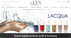 Desktop Screenshot of lyxcosmetics.com